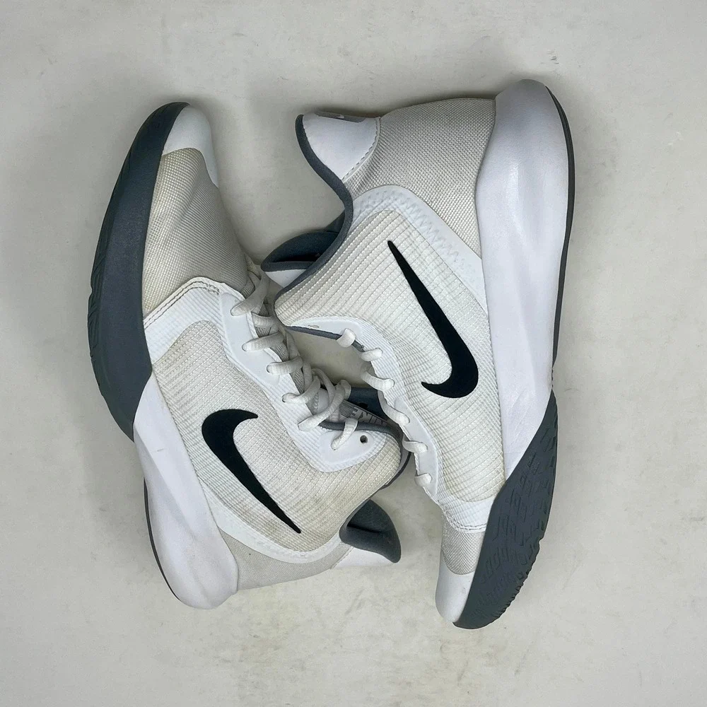 Nike Precision III Basketball Run Shoes Mens Sz 8 = Womens 9 1/2 White